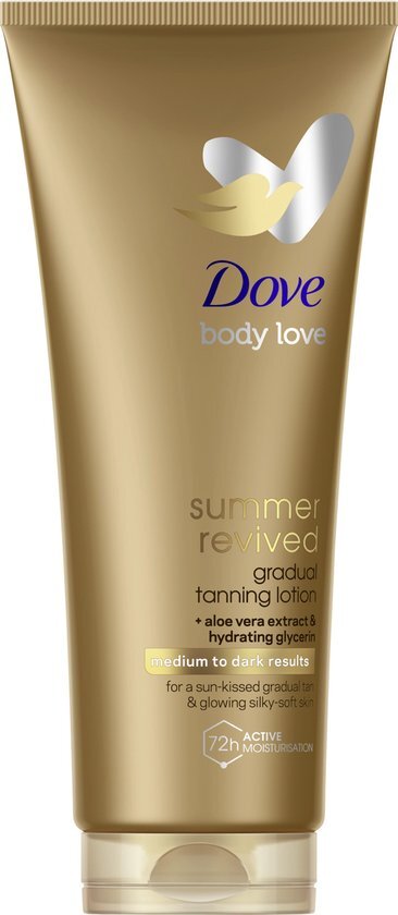 Dove Body Love Zelfbruinende Bodylotion - Summer Revived Medium-Dark - lotion verrijkt met alo&#235; vera-extract en glycerine - 200 ml