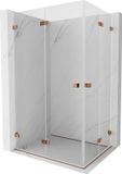 Mexen Lunar-F Duo cabine de douche pliable 95 x 75 cm, transparent, or rose