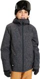 Quiksilver Mission Printed Jas Zwart,Grijs 10 Years Jongen