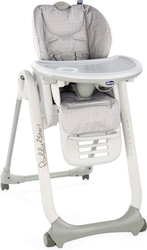 Chicco kinderstoel Polly 2 Start - happy silver grijs