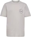 Hummel T-shirt van biologisch katoen voor kinderen, maat 5-6 jaar, damp blauw