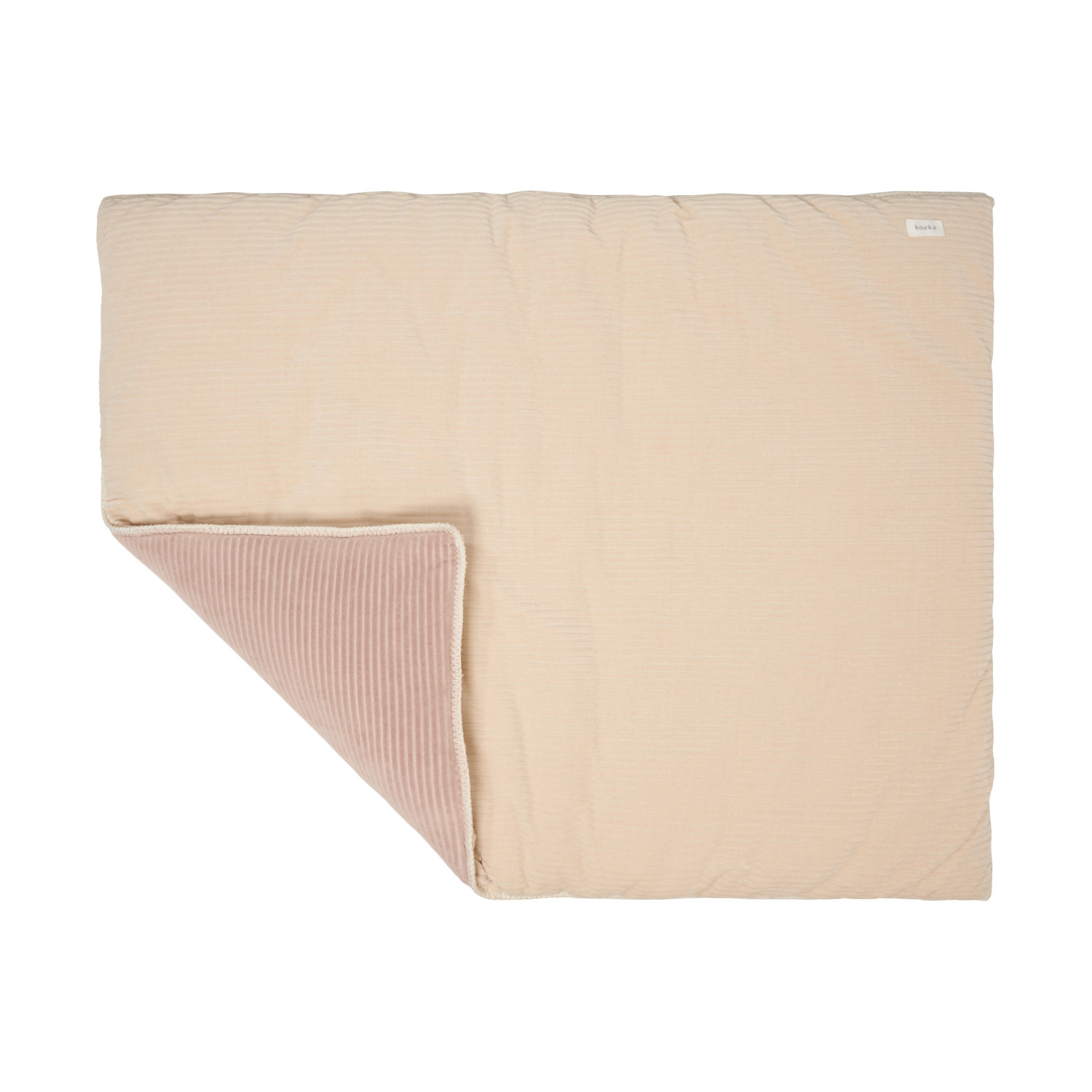 Koeka Vik Boxkleed Sand / Grey Pink 75 x 95 cm roze