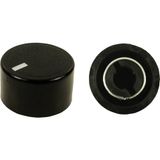 Cliff CL172970 Draaiknop Zwart (Ø x h) 18.8 mm x 11.2 mm 1 stuk(s)