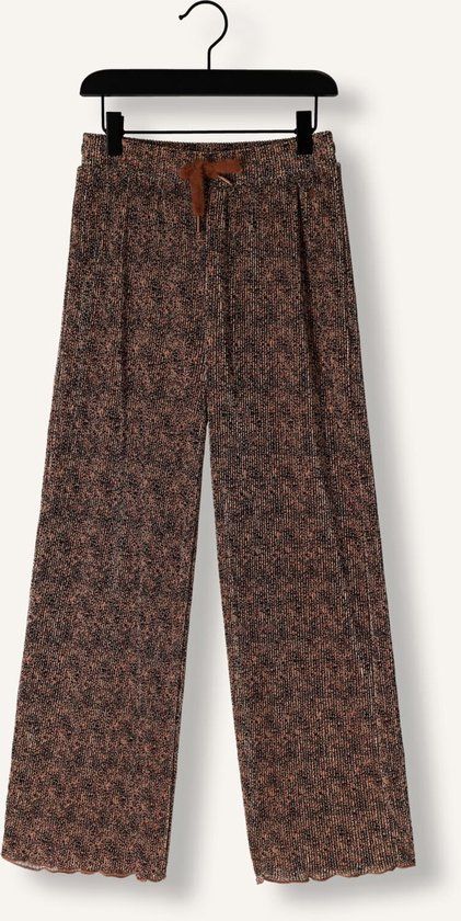 Nono Sun Aop Leopard Palazzo Broeken Meisjes - Bruin - Maat 134/140