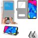 Coque Samsung Galaxy M10 Coque Décrochage Appel pour 6.22" Argent