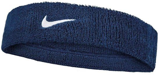 Nike Swoosh Classic Hoofdband Senior donkerblauw - wit