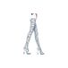Music Legs Sokken Zebra wit/zwart 155 g
