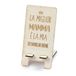 Mopec W36.5 La Miglior Mamma mobiele telefoonhouder van hout, 7 x 14 cm, bruin, normaal