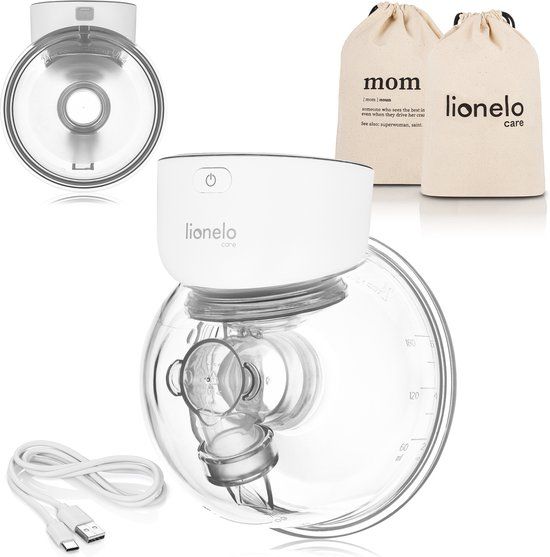 Lionelo Fidi Free Simple - Elektrische Borstkolf - Wit - Handsfree - 180 ml