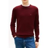 Tommy Hilfiger Pull en laine d'agneau col rond Deep Burgundy Heather Taille : XXL