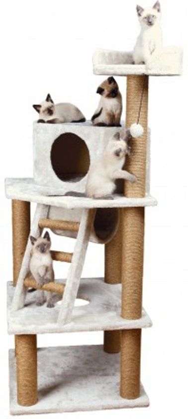 TRIXIE Marlena - Krabpaal - Lichtgrijs - 60x60x151 cm