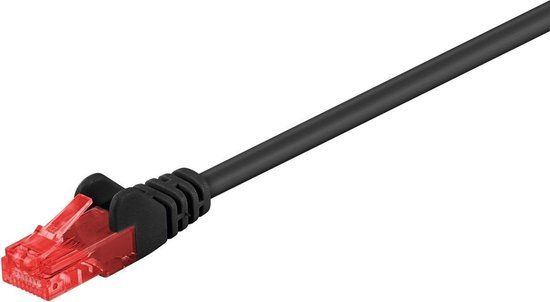 Merkloos Wentronic CAT6 Netwerkkabel - RJ45 - Zwart - 25 m