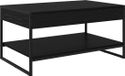 vidaXL Salontafel Zwart Eiken 80 x 50 x 40 cm