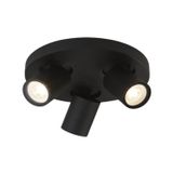 Bellezza Bagno Joshua Plafond/Wandlamp IP44 25x10,3 cm LED Mat Zwart