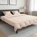 vidaXL - Deken - Set - 2 - st - 200 x 240 cm - Alle seizoenen - Kapokvezel - Beige