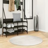 vidaXL - Vloerkleed IZA Laagpolig Scandinavisch Ø 100 cm Crèmekleurig