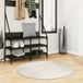 vidaXL - Vloerkleed IZA Laagpolig Scandinavisch Ø 100 cm Crèmekleurig