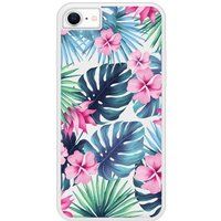 Apple iPhone SE Verstevigd hoesje met sublimatie bedrukking, compatibel met Tropical aquarelle