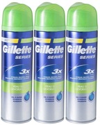 Gillette Series set van 3 scheergels gevoelige huid