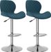 vidaXL Barkrukken 2 stuks fluweel blauw