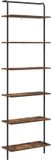 vidaXL Boekenplank 6-laags 60 x 24 x 203 cm Bewerkt hout Rook Eiken