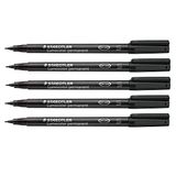 STAEDTLER Lumocolor 313 Permanente marker – zwart, enkel, 0,4 mm