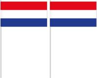 Merkloos / Sans marque Suthor Papierverarbeitung Gmbh & Co Kg Zwaaivlaggetjes Nederland - 100x - 12 x 24 cm - handvlaggetjes - versiering - feestartikelen