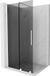 Mexen Velar paroi de douche coulissant 110 x 200 cm, graphite 8 mm, blanc