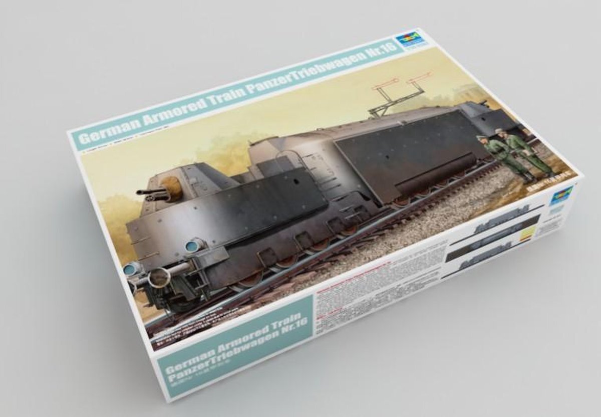 Trumpeter 00223 - modelbouwset Duitse Armored Train pantseraandrijving nr. 16