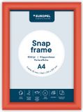 Europel Kliklijst – Posterlijst – A4 – 21 x 29,7 cm – 25mm – Aluminium – Rood