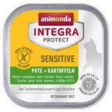animonda INTEGRA PROTECT Katzenfutter nass Sensitive Pute + Kartoffel (16 x 100g)
