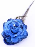 Merkloos Spaanse of Hawaii thema haarbloem - blauw