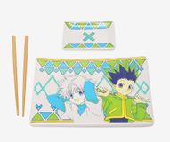 Bem's SA Hunter X Hunter Ceramic Sushi Set with Chopsticks Gon & Killua