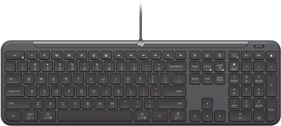 Logitech Signature Slim Wired K620 For Business Toetsenbord Universeel USB QWERTY Italiaans Grafiet