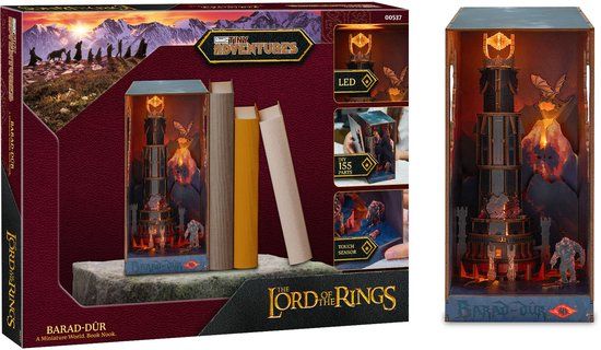 Revell Tiny Adventures Lord of the Rings Barad-Dûr Book Nook Model Kit with LED Lighting