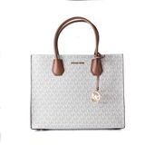 Michael Kors handtas van leer in de kleur grijs