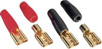 Sinuslive Haut-parleur de voiture kit de connecteurs 1 x 6 mm² Plaqué or