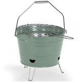 Livoo DOC327V Houtskoolbarbecue Groen Staal