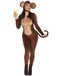 Leg Avenue 87228 07701 2-delige brutale aap Halloween-kostuum, bruin, S