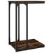 vidaXL Bijzettafel 40x30x60 cm Gerookt Eiken