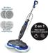 EZICLEAN Stoomreiniger EZICLEAN STEAM WAVE 360, 1200 W, 24 g/min, 450 ml tank, zwart/blauw
