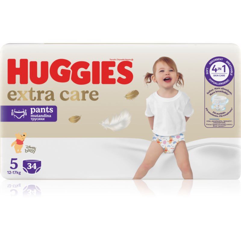HUGGIES Extra Care Pants rozmiar 5 (34 sztuki)