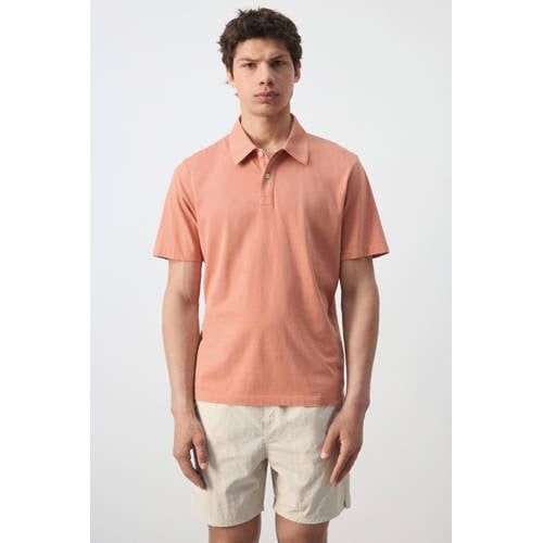 Mango Man relaxed fit polo - pasteloranje