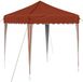 vidaXL - Pop-up Feesttent - 195 x 195 x 245 cm - Terracotta - Oxford Stof