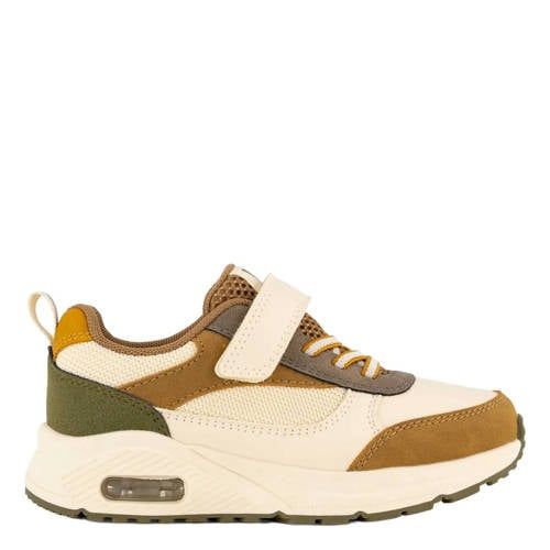Vty Imitatieleren Sneakers - Ecru/Camel