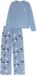 SCHIESSER Pyjama lang Dames grijs blauw