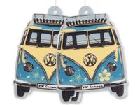 BRISA VW Collection by BRISA - Set van 2 Volkswagen luchtverfrissers met VW T1 Bulli Bus-motief (Piña Colada)
