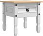 vidaXL - Bijzettafel - CORONA - Wit - 50 x 50 x 50 cm - Massief grenenhout