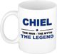 Bellatio Decorations naam cadeau mok - Chiel - man myth legend - koffiemok - 300 ml - collega - vaderdag