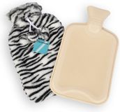 Discountershop Warmwaterkruik met Zachte Hoes - Zebra Print